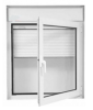 OSCILO BATENTE COM PERSIANA - Portas de PVC